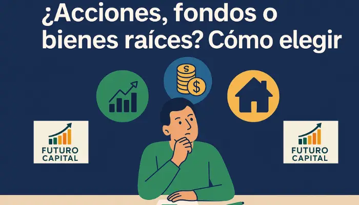 ¿Acciones, fondos o bienes raíces? Cómo elegir