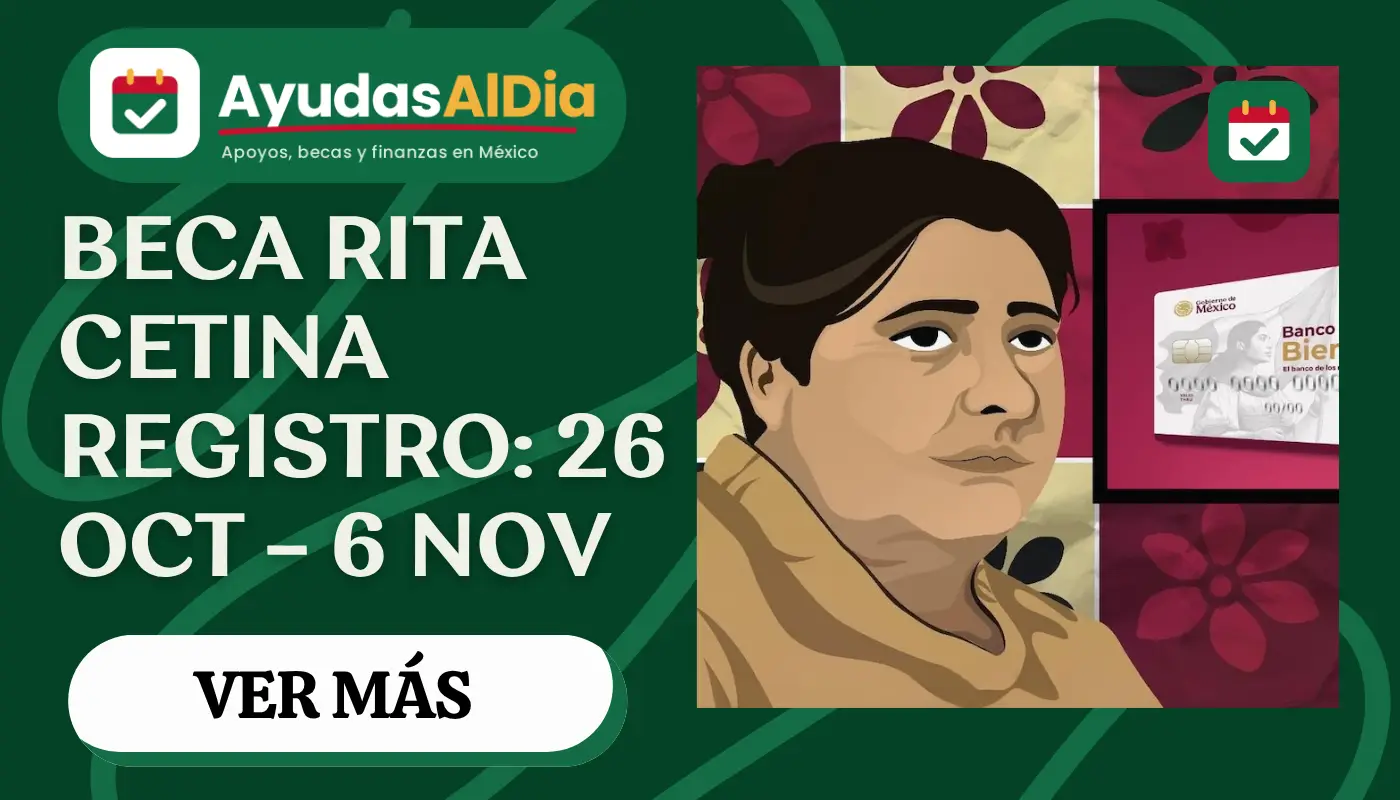 Beca Rita Cetina 2026: registro del 26 de octubre al 6 de noviembre, requisitos y Llave MX