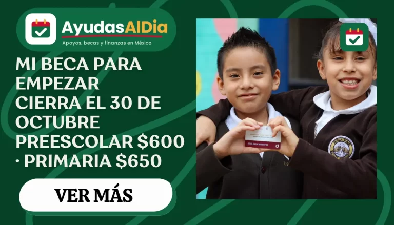 Mi Beca para Empezar 2026-2027: registro hasta el 30 de octubre, requisitos y montos