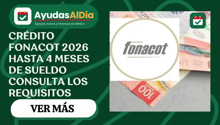 Crédito FONACOT 2026: cuánto te pueden prestar según tu salario y cómo solicitarlo